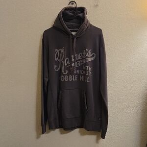 Scotch & Soda Hooded Sweatshirt - Dark Gray - XL